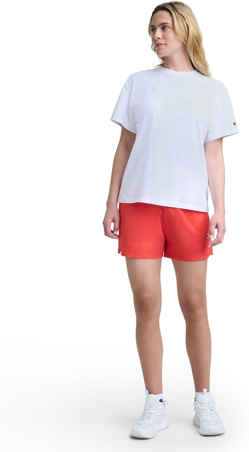 image:imageChampion Womens Classic Short Sleeve Graphic TShirt Loose Fit Script LogoBright White