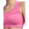 image:imageChampion Womens Sports Bra Infinity Racerback Moderate Support Seamless Sports Bra for WomenPink Cosmos