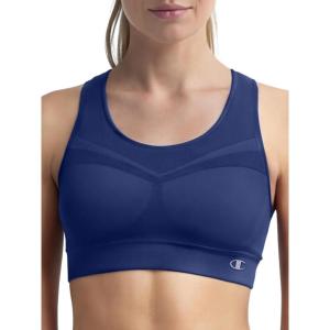 image:imageChampion Womens Sports Bra Infinity Racerback Moderate Support Seamless Sports Bra for WomenBlue Depths