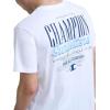 image:imageChampion Mens Classic Graphic Short Sleeve TShirt Standard Fit 2025 GraphicsBright White  Sunsetters