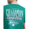 image:imageChampion Mens Classic Graphic Short Sleeve TShirt Standard Fit 2025 GraphicsVerdant Green  Sunsetters