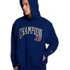 image:imageChampion Mens Indigo Dye Pullover Hoodie Oversized Fit Midweight DistressedBlue Depths