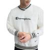 image:imageChampion Mens Lightweight VNeck Woven Pullover Script LogoUnbleached Cotton