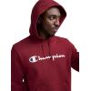 image:imageChampion Mens Pullover Fleece Hoodie Standard Fit Midweight Script Logo Available in Regular and Big amp TallPomegranate