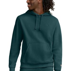 image:imageChampion Mens Pullover Fleece Hoodie Midweight C Logo Reg Or Big amp TallEmerald Allure  C Logo