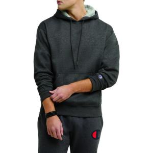 image:imageChampion Mens Pullover Fleece Hoodie Midweight C Logo Reg Or Big amp TallGranite Heather  C Logo