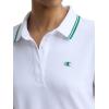 image:imageChampion Womens Off the Court Short Sleeve Polo Dress with PipingBright White