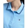image:imageChampion Womens Off the Court Short Sleeve Polo Dress with PipingPlacid Blue