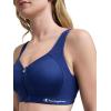 image:imageChampion Womens Sports Bra Motion Control Zip Highimpact Sports Bra Wirefree Bra for WomenBlue Depths