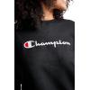 image:imageChampion Womens Sweatshirt Fleece Crewneck Sweatshirt Warm Sweatshirt for Women Plus Size AvailableBlack  Classic Script Logo