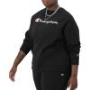 image:imageChampion Womens Sweatshirt Fleece Crewneck Sweatshirt Warm Sweatshirt for Women Plus Size AvailableBlack  Classic Script Logo