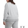 image:imageChampion Womens Sweatshirt Fleece Crewneck Sweatshirt Warm Sweatshirt for Women Plus Size AvailableOxford Gray  Classic Script Logo
