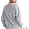 image:imageChampion Womens Sweatshirt Fleece Crewneck Sweatshirt Warm Sweatshirt for Women Plus Size AvailableOxford Gray  Classic Script Logo
