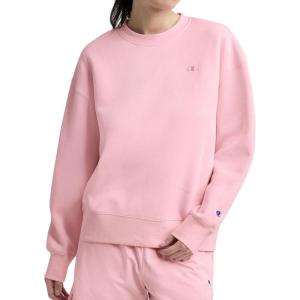 image:imageChampion Womens Crewneck Fleece Sweatshirt Loose Fit Midweight C Logo Available in Regular and PlusRose Shadow