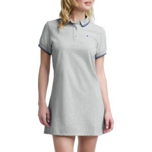 image:imageChampion Womens Off the Court Short Sleeve Polo Dress with PipingOxford Grey Heather