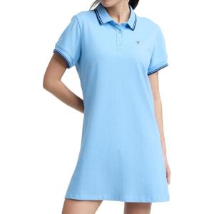 image:imageChampion Womens Off the Court Short Sleeve Polo Dress with PipingPlacid Blue