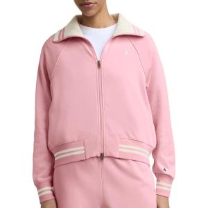 image:imageChampion Womens Pitcher Full Zip Long Sleeve Mock Neck Track JacketRose Shadow