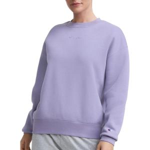 image:imageChampion Womens Sweatshirt Fleece Crewneck Sweatshirt Warm Sweatshirt for Women Plus Size AvailableDaybreak  Tonal Script Logo