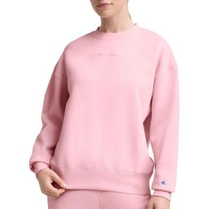image:imageChampion Womens Sweatshirt Fleece Crewneck Sweatshirt Warm Sweatshirt for Women Plus Size AvailableRose Shadow  Tonal Script Logo