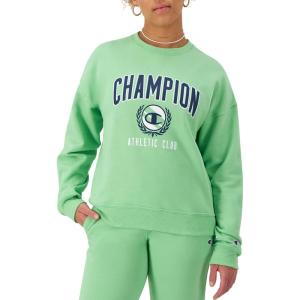 image:imageChampion Womens Sweatshirt Fleece Crewneck Sweatshirt Warm Sweatshirt for Women Plus Size AvailableSpring Green Champion Athletic Club