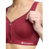 image:imageChampion Womens Sports Bra Motion Control FrontZip HighImpact Maximum Support Breathable MoistureWickingPomegranate