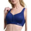 image:imageChampion Womens Sports Bra Motion Control FrontZip HighImpact Maximum Support Breathable MoistureWickingBlue Depths