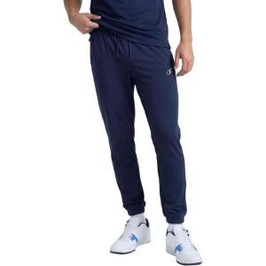 image:imageChampion Mens Sport Sweatpants Standard Fit Lighweight Moisture WickingDeep Navy  C Logo  Updated