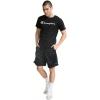 image:imageChampion Mens Classic Script Graphic Short Sleeve TShirt Standard Fit Tonal Logo Available in Regular and Big amp TallBlack