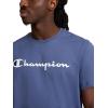 image:imageChampion Mens Classic Script Graphic Short Sleeve TShirt Standard Fit Tonal Logo Available in Regular and Big amp TallCoastal Fjord