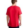 image:imageChampion Mens Classic Script Graphic Short Sleeve TShirt Standard Fit Tonal Logo Available in Regular and Big amp TallScarlet  Classic Script Logo