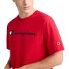 image:imageChampion Mens Classic Script Graphic Short Sleeve TShirt Standard Fit Tonal Logo Available in Regular and Big amp TallScarlet  Classic Script Logo
