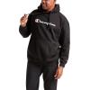 image:imageChampion Mens Pullover Graphic Fleece Hoodie Standard Fit Midweight Fleece Classic Script Logo Available Regular Big amp TallBlack  Classic Script Logo