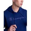 image:imageChampion Mens Pullover Graphic Fleece Hoodie Standard Fit Midweight Fleece Classic Script Logo Available Regular Big amp TallBlue Depths