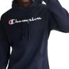 image:imageChampion Mens Pullover Graphic Fleece Hoodie Standard Fit Midweight Fleece Classic Script Logo Available Regular Big amp TallDeep Navy