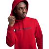 image:imageChampion Mens Pullover Graphic Fleece Hoodie Standard Fit Midweight Fleece Classic Script Logo Available Regular Big amp TallTango Red