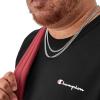 image:imageChampion Mens Crewneck Fleece Sweatshirt Standard Fit Midweight Script Logo Available in Regular and Big amp TallBlack Small  Small Script Logo