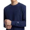 image:imageChampion Mens Crewneck Fleece Sweatshirt Standard Fit Midweight Script Logo Available in Regular and Big amp TallBlue Depths  Tonal Script Logo