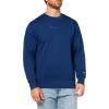 image:imageChampion Mens Crewneck Fleece Sweatshirt Standard Fit Midweight Script Logo Available in Regular and Big amp TallBlue Depths  Tonal Script Logo