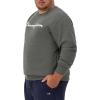 image:imageChampion Mens Crewneck Fleece Sweatshirt Standard Fit Midweight Script Logo Available in Regular and Big amp TallGranite Heather  Classic Script Logo