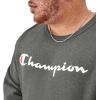 image:imageChampion Mens Crewneck Fleece Sweatshirt Standard Fit Midweight Script Logo Available in Regular and Big amp TallGranite Heather  Classic Script Logo