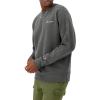 image:imageChampion Mens Crewneck Fleece Sweatshirt Standard Fit Midweight Script Logo Available in Regular and Big amp TallGranite Heather Small  Small Script Logo