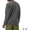 image:imageChampion Mens Crewneck Fleece Sweatshirt Standard Fit Midweight Script Logo Available in Regular and Big amp TallGranite Heather Small  Small Script Logo