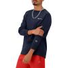 image:imageChampion Mens Crewneck Fleece Sweatshirt Standard Fit Midweight Script Logo Available in Regular and Big amp TallNavy Small  Small Script Logo