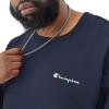 image:imageChampion Mens Crewneck Fleece Sweatshirt Standard Fit Midweight Script Logo Available in Regular and Big amp TallNavy Small Script
