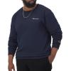 image:imageChampion Mens Crewneck Fleece Sweatshirt Standard Fit Midweight Script Logo Available in Regular and Big amp TallNavy Small Script
