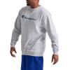 image:imageChampion Mens Crewneck Fleece Sweatshirt Standard Fit Midweight Script Logo Available in Regular and Big amp TallOxford Gray  Classic Script Logo