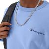 image:imageChampion Mens Crewneck Fleece Sweatshirt Standard Fit Midweight Script Logo Available in Regular and Big amp TallPlaster Blue Small Script