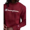 image:imageChampion Mens Crewneck Fleece Sweatshirt Standard Fit Midweight Script Logo Available in Regular and Big amp TallPomegranate  Classic Script Logo