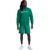 image:imageChampion Mens Crewneck Fleece Sweatshirt Standard Fit Midweight Script Logo Available in Regular and Big amp TallVerdant Green  Classic Script Logo