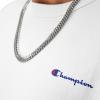 image:imageChampion Mens Crewneck Fleece Sweatshirt Standard Fit Midweight Script Logo Available in Regular and Big amp TallWhite Small Script